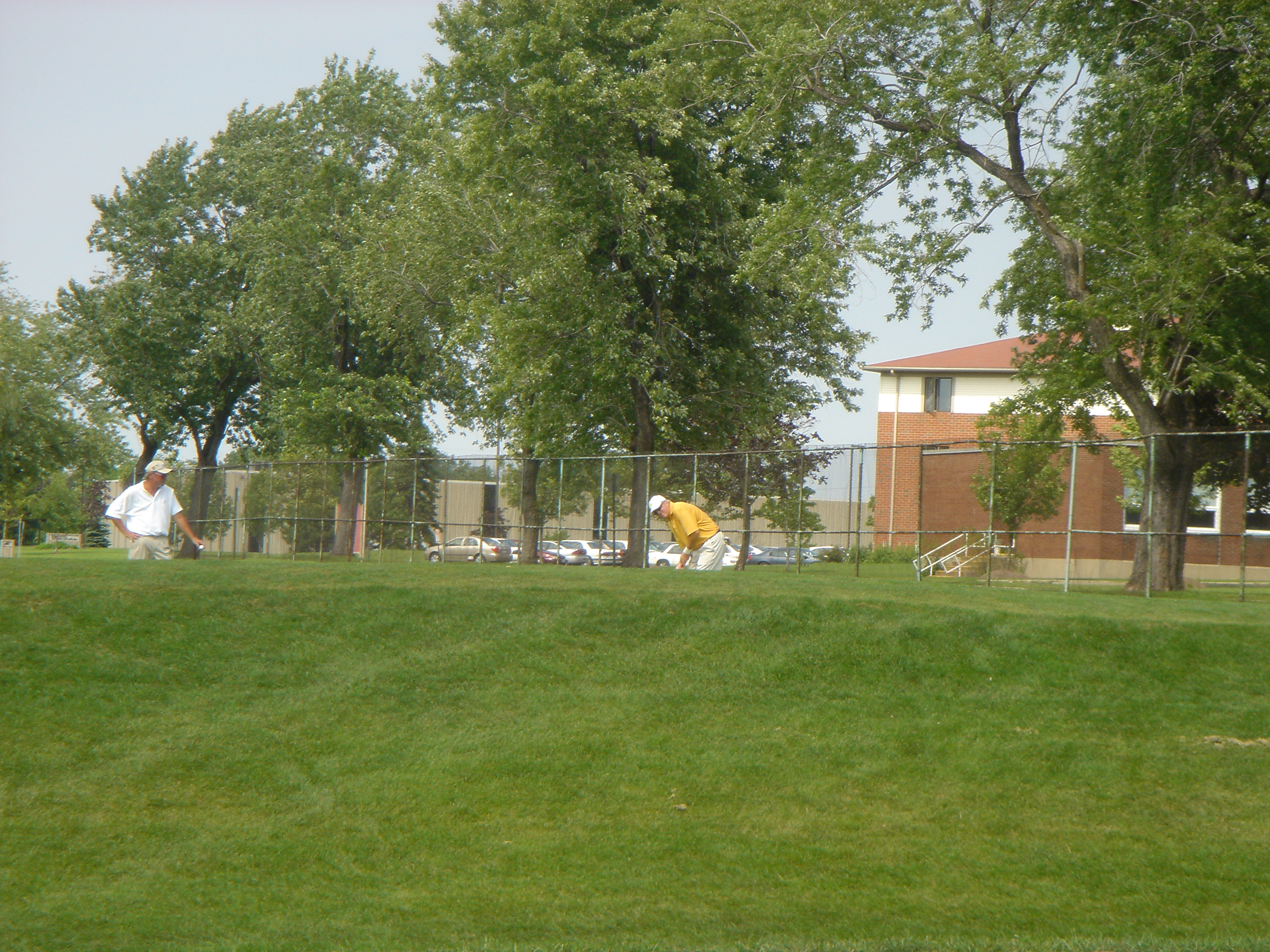 Jim Mohan on 17th green