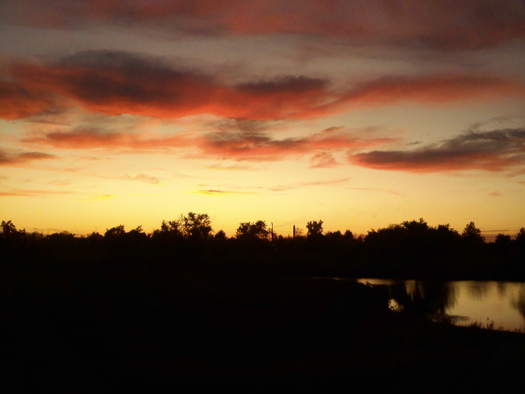 Sunset from the parking lot